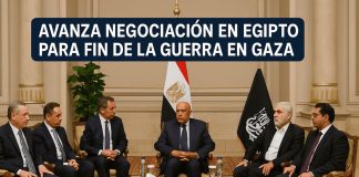 Avanza negociación en Egipto para el fin de la guerra en Gaza Delegados de Israel, Hamás y la ONU participan en negociaciones de paz en Egipto para poner fin a la guerra en Gaza.