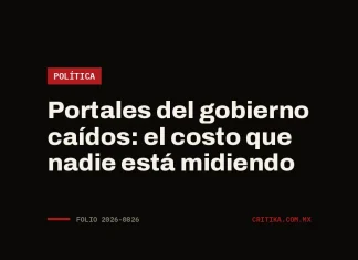 Portales del gobierno caídos: el costo que nadie está midiendo Portada de Critika: Portales del gobierno caídos: el costo que nadie está midiendo · categoría Política