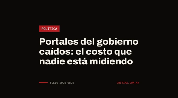Portales del gobierno caídos: el costo que nadie está midiendo Portada de Critika: Portales del gobierno caídos: el costo que nadie está midiendo · categoría Política