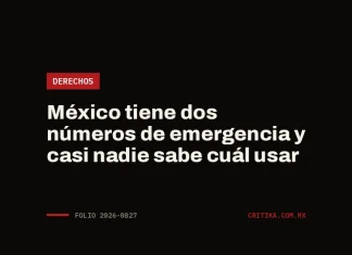 México tiene dos números de emergencia y casi nadie sabe cuál usar Portada de Critika: México tiene dos números de emergencia y casi nadie sabe cuál usar · categoría Derechos
