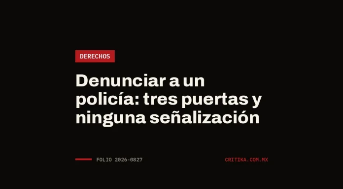 Denunciar a un policía: tres puertas y ninguna señalización Portada de Critika: Denunciar a un policía: tres puertas y ninguna señalización · categoría Derechos