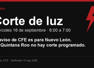 Corte de luz del 16 de septiembre: cómo saber si te toca y qué te debe la CFE si te dejan sin servicio Corte de luz 16 de septiembre 2026: el aviso de CFE es para Nuevo León; qué puede reclamar el usuario