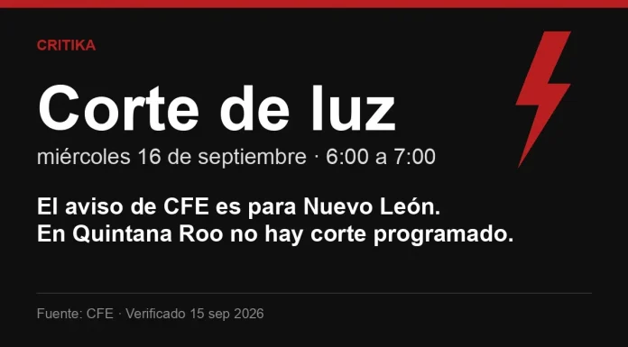 Corte de luz del 16 de septiembre: cómo saber si te toca y qué te debe la CFE si te dejan sin servicio Corte de luz 16 de septiembre 2026: el aviso de CFE es para Nuevo León; qué puede reclamar el usuario