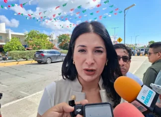 El problema no es Javier Regalado. Es quién investiga a Javier Regalado Estefanía Mercado, presidenta municipal de Playa del Carmen, responde a medios sobre la investigación al ex tesorero Javier Regalado