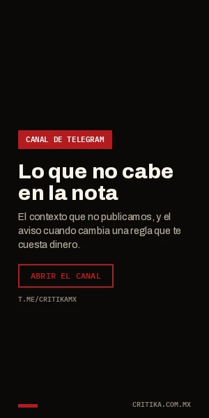 Canal de Telegram de Critika: lo que no cabe en la nota sobre tu dinero y tus derechos