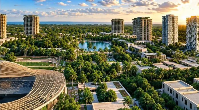 Un “distrito financiero” en la selva de Cancún: la presidenta dijo que no, y nadie ha dicho todavía quién iba a invertir Un “distrito financiero” en la selva de Cancún: la presidenta dijo que no, y nadie ha dicho todavía quién iba a invertir