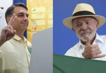 Brasil a 13 días del balotaje: cuatro de cinco encuestas dan ventaja a Flávio Bolsonaro y el primer debate se canceló Flávio Bolsonaro y Lula da Silva, candidatos a la segunda vuelta presidencial de Brasil