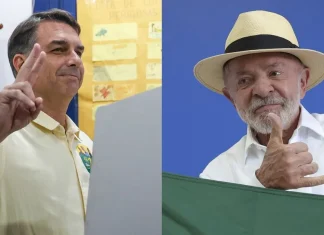 Brasil a 13 días del balotaje: cuatro de cinco encuestas dan ventaja a Flávio Bolsonaro y el primer debate se canceló Flávio Bolsonaro y Lula da Silva, candidatos a la segunda vuelta presidencial de Brasil